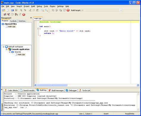 Setting up Code::Blocks and MINGW, A Free C and C++ Compiler, on ...