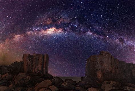 Sky: Desert Galaxy Night Way Stars Milky Stones Rocks Nature, Desert ...