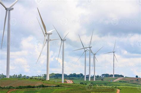 Wind turbines with the clouds and sky 7040489 Stock Photo at Vecteezy