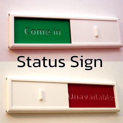 Available/ Busy Office Status Sign by Tridense - MakerWorld