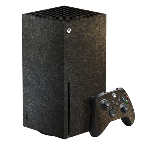 XBOX Series X Scratched Black-Gold Skin, Wrap – EasySkinz™