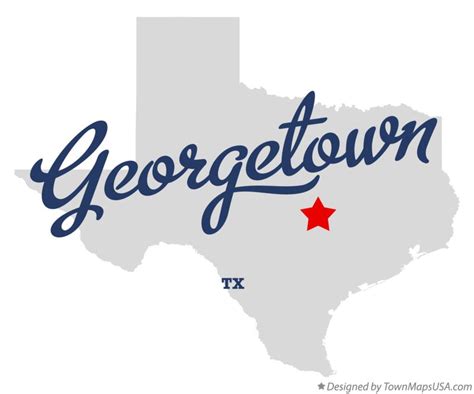 Map Of Georgetown Texas