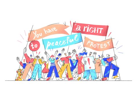 Peaceful protest: main page by Alona Shostko on Dribbble