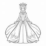 Standing Princess Drawing Pictures  Freepik sketch template
