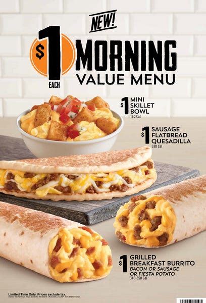 Taco Bell's $1 menu heats up breakfast battle | wltx.com