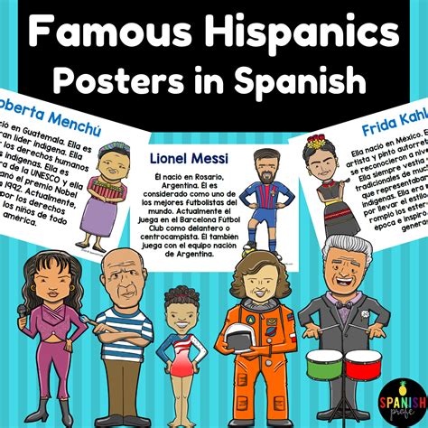 Hispanic Heritage Month Posters in Spanish (Carteles mes de herencia hispana) - Spanish Profe