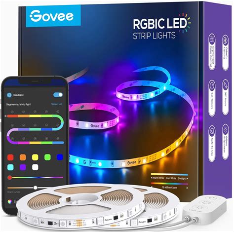 Govee LED Strip Lights RGBIC, 16.4ft Bluetooth Color India | Ubuy