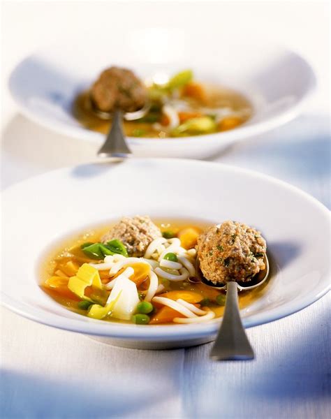 Noodle Soup with Vegetables and Meatballs recipe | Eat Smarter USA