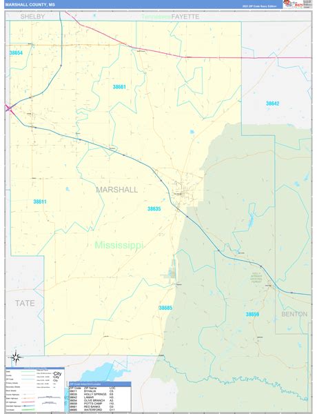 Marshall County, MS Map Book - Basic