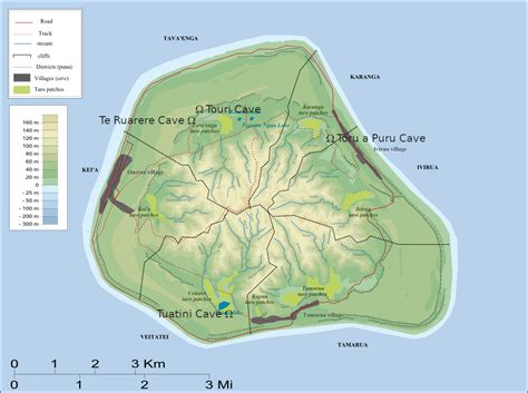 Maps of Cook Islands: Mangaia Island