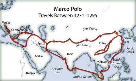 Marco Polo | Route map, Marco polo, Travel route