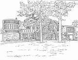 Coloring Pages Mansion sketch template