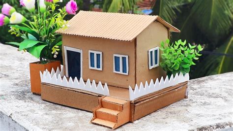 How To Make a Small Cardboard House | Easy DIY Crafts - YouTube