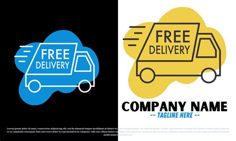 Free delivery logo design vector 25299565 Vector Art at Vecteezy