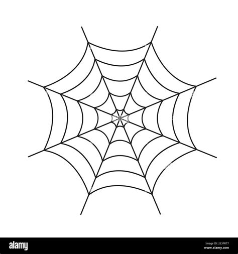 Spider web cobweb vector icon, Spiderweb border circle cartoon net clipart Stock Vector Image ...