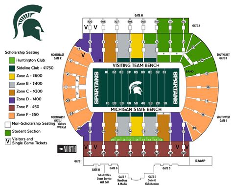 Spartan Stadium Michigan Seating Chart - Seating plans of Sport arenas around the World