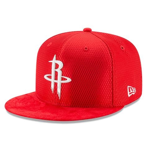 New Era Houston Rockets Red 2017 NBA Draft Official On Court Collection ...