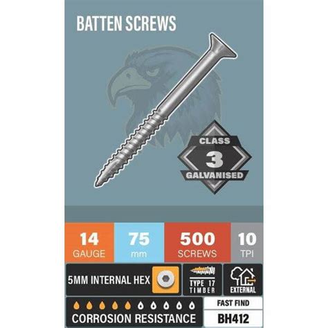 Buy Galv Batten Screws | Buy Batten Screws & Bugle Bits