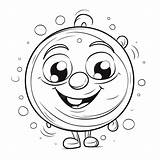 Dibujo De Página Para Colorear En Un Planeta Con Burbujas él Esbozar  sketch template
