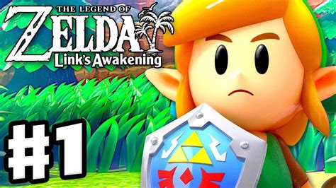 The Legend of Zelda: Link's Awakening - Gameplay Part 1 - Intro and Tail Cave! (Nintendo Switch ...