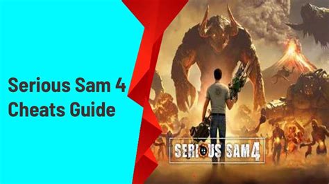 Serious Sam 4 cheats Guide: All cheat codes & How to add cheats