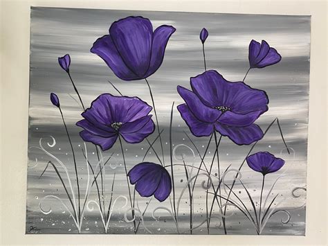 Purple Poppies - Etsy