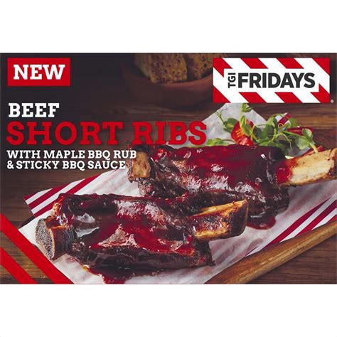 TGI Fridays Beef Short Ribs with Maple BBQ Rub and Sticky BBQ sauce ...