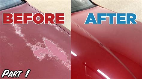 How to: Fix/Repair faded flaking damaged Clear Coat Paint - Part 1 ...