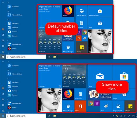 How to show more tiles on the Start Menu, in Windows 10 | Digital Citizen