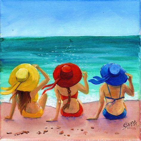 Beach art painting, Beach drawing, The art sherpa