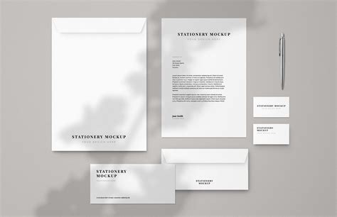 Full Set of Business Stationery Mockup Free Download | Resource Boy