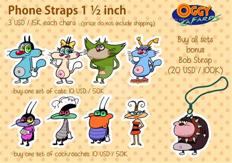 Oggy and the Cockroaches Phone Straps by Yousachi on DeviantArt