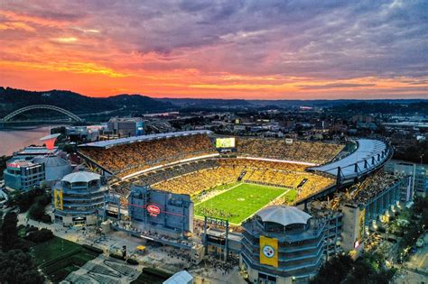 Pittsburgh Steelers Football Heinz Field at Sunset | Etsy