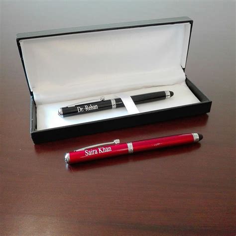 Laser Pointer Pen With LED Flashlight & Stylus | By MugArt