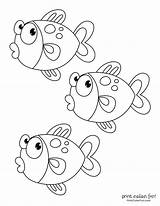 Funny Fish Coloring Pages sketch template