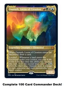 MTG Commander EDH Deck Omnath, Locus of Creation 100 Cards Custom Deck ...