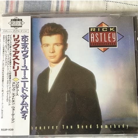 Rick astley whenever you need somebody(Japan edition), Music & Media, CD's, DVD's, & Other Media ...