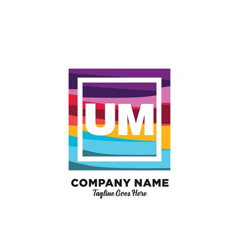 UM initial logo With Colorful template vector. 23320658 Vector Art at ...