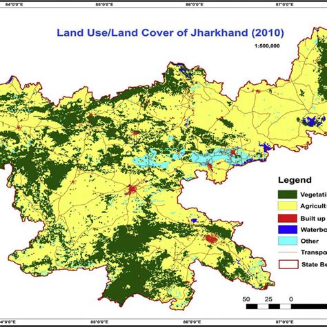 Land use land cover (LULC) map of Jharkhand. | Download Scientific Diagram