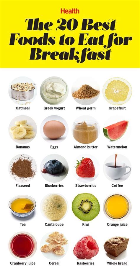 The 20 Healthiest Foods to Eat for Breakfast | Good foods to eat, Health food, Healthy recipes