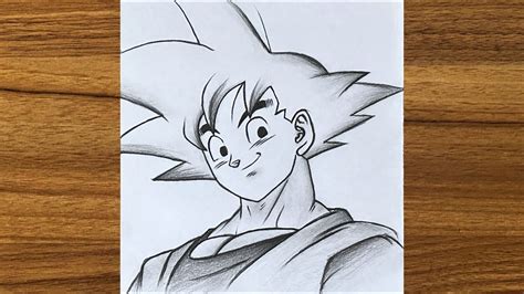 Como dibujar a goku paso a paso || Ideas fáciles de dibujo para ...