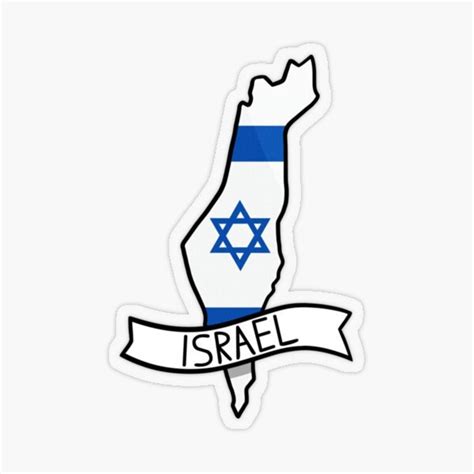 Israel Map Flag Sticker Vinyl Sticker Cars Bumper Trucks - Etsy