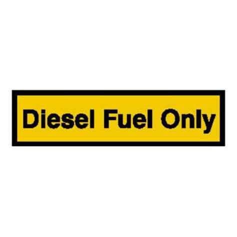 Diesel Fuel Only Sticker