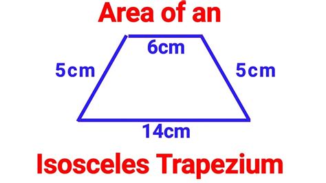 Area of an Isosceles Trapezium by JP Sir - YouTube