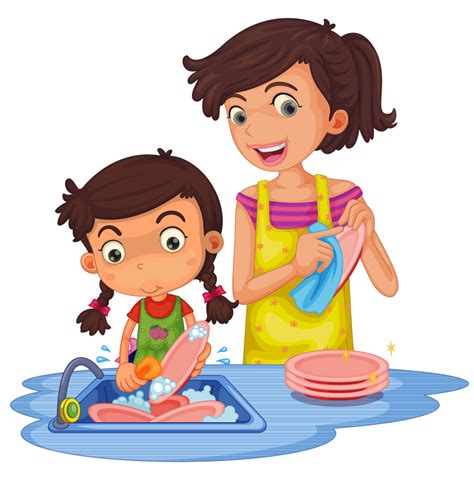 Clipart child cleaning room, Clipart child cleaning room Transparent ...