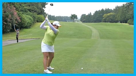 LPGA No.3 "Inbee Park" Practice Swing at Driving Range & Perfect Golf ...
