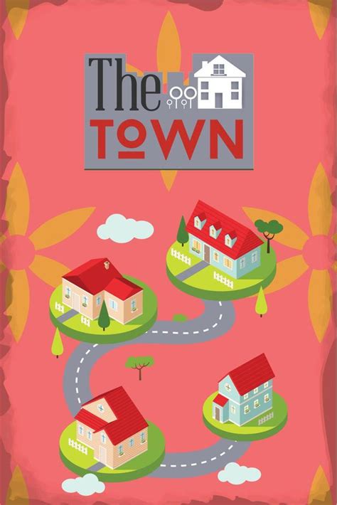 The town poster 7575861 Vector Art at Vecteezy