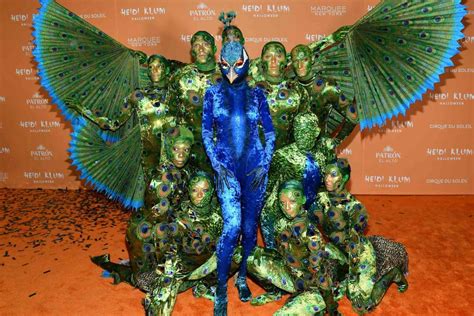 Heidi Klum Transforms Into a Multi-Person Peacock for Halloween 2023: See Her Show-Stopping Look