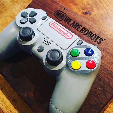 Nintendo SNES Playstation Controller | Controle ps4 personalizado, Ps4, Controle de videogame