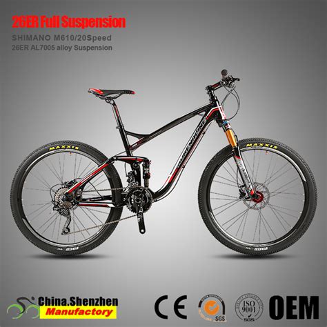 China 26er Shimano M610 20speed Aluminum Full Suspension Mountian Bike - China Bicycle, Mountain ...